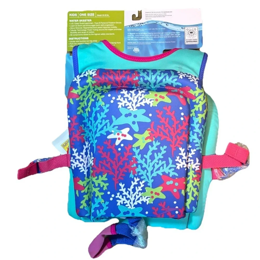 Speedo Kids One Size 30-50 Lbs Water Skeeter Floating Device